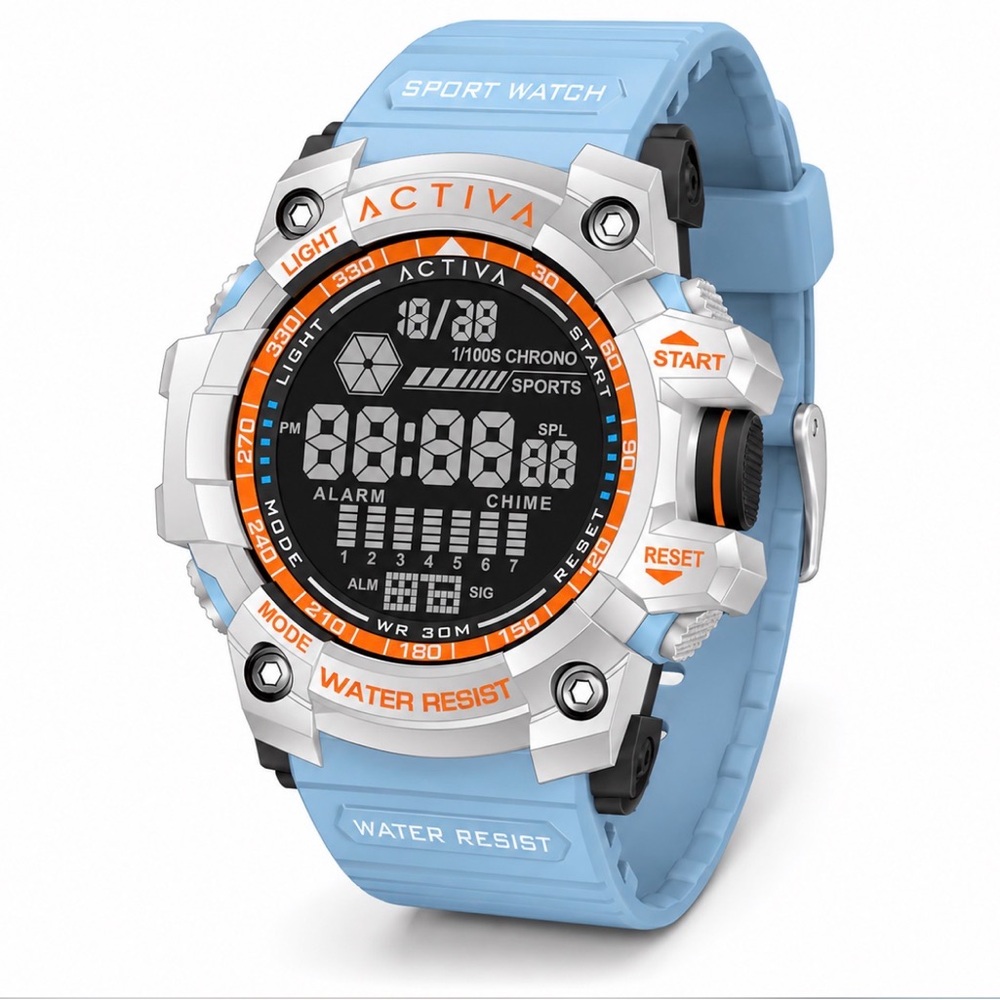 Activa X Invicta
Digital Men's Watch - 56mm, Light Blue new in box